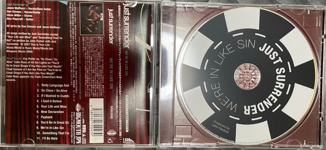 新品　We're in Like Sin by Just Surrender