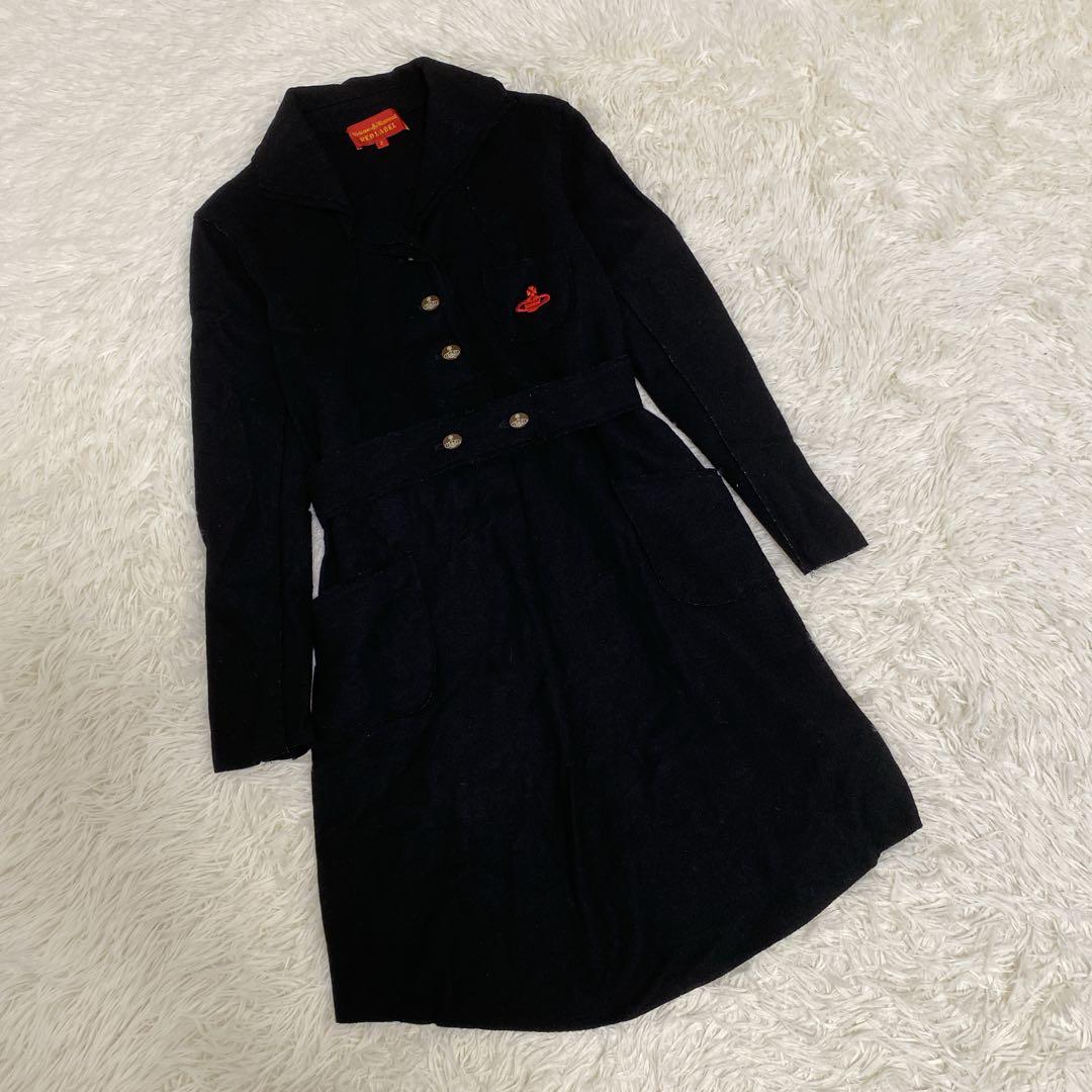 希少 ヴィヴィアンウエストウッド オリゾンティ期 オーブ刺繍 ワンピース 黒
