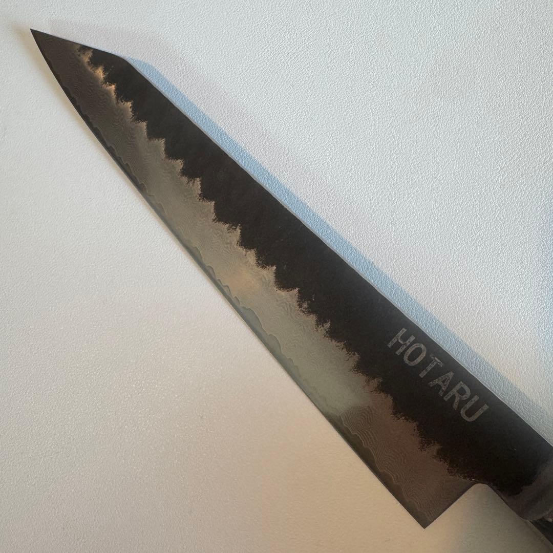 黒打ちダマスカス 240mm　(切付型)牛刀シェフナイフ 新品