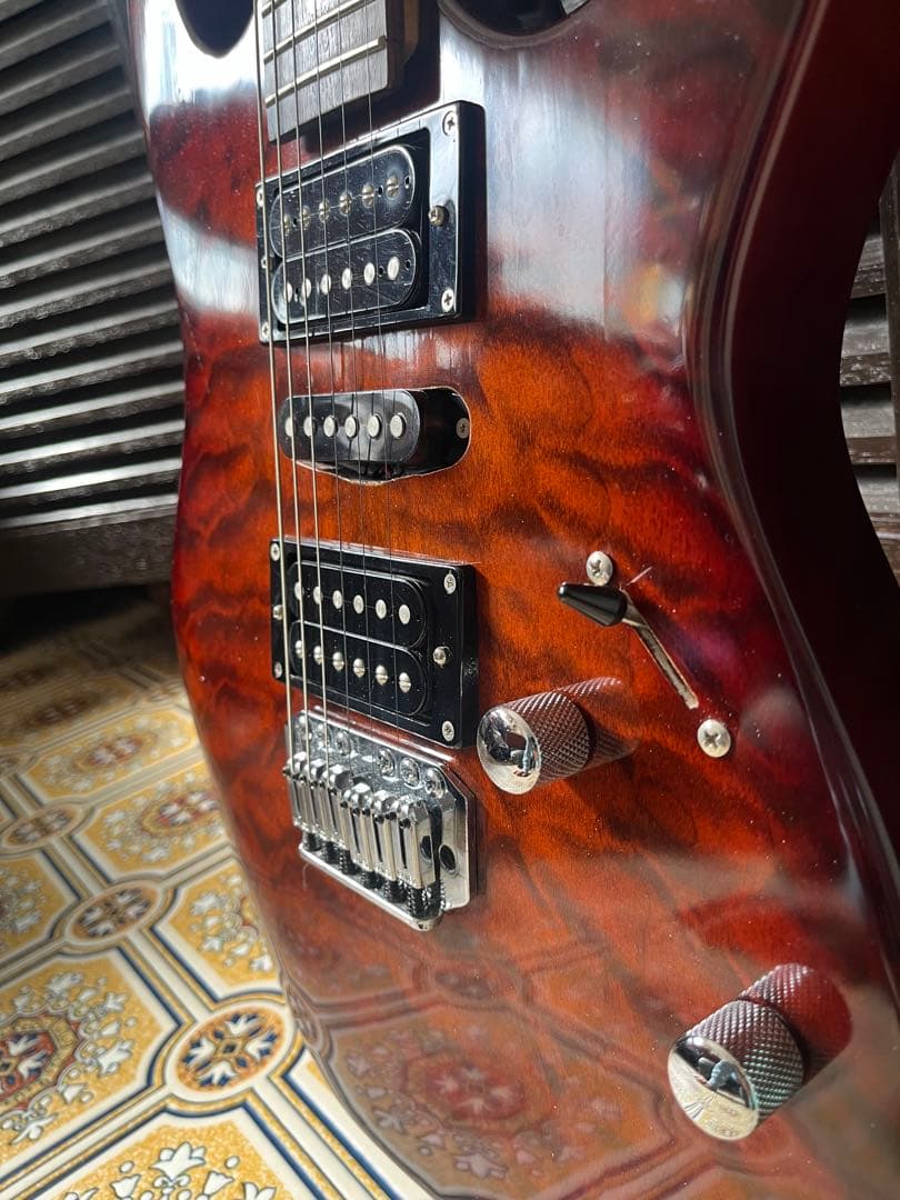 美品　Ibanez GIO エレキギター HSH 良個体　虎目