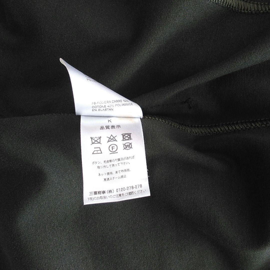 T JACKET シャツジャケット　カーキ　ジャージ生地
