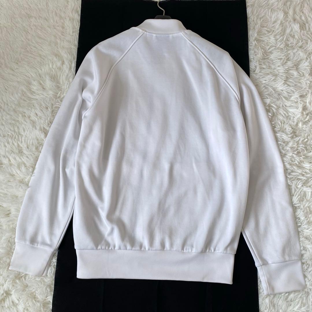 希少・美品✨adidas オールホワイト　トラックジャケット　トレフォイルロゴ