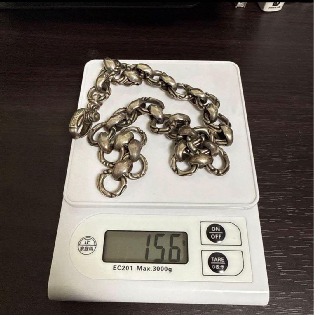 【重厚156g】初期 レナードカムホート シルクリンク ネックレス