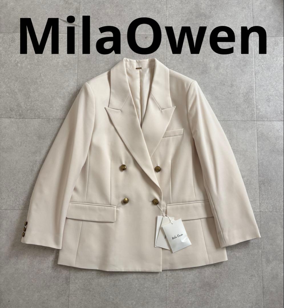 【MilaOwen】金釦ダブルブレストジャケット