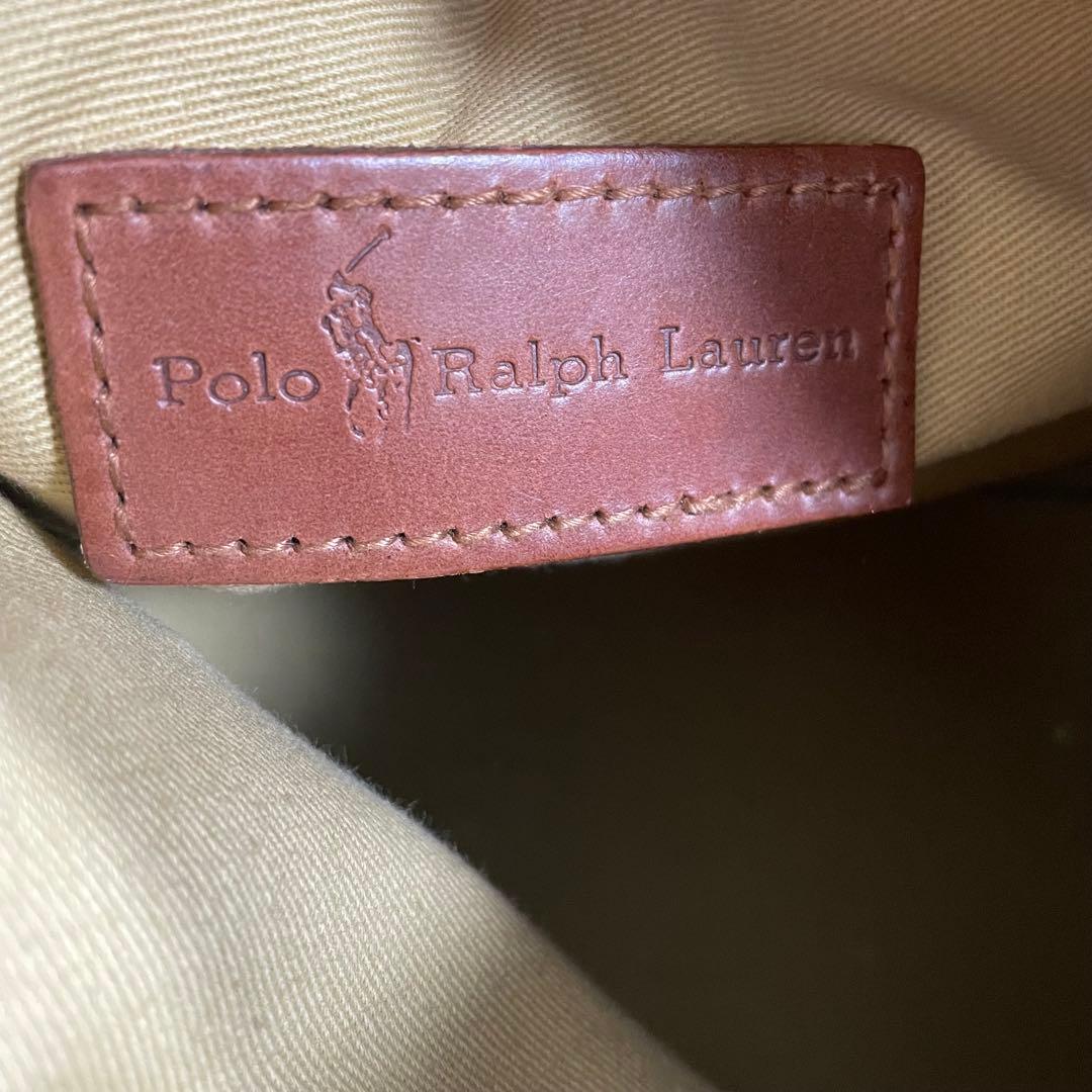 POLO Ralph Lauren ミニボストンバッグ　PVCレザー　レトロ