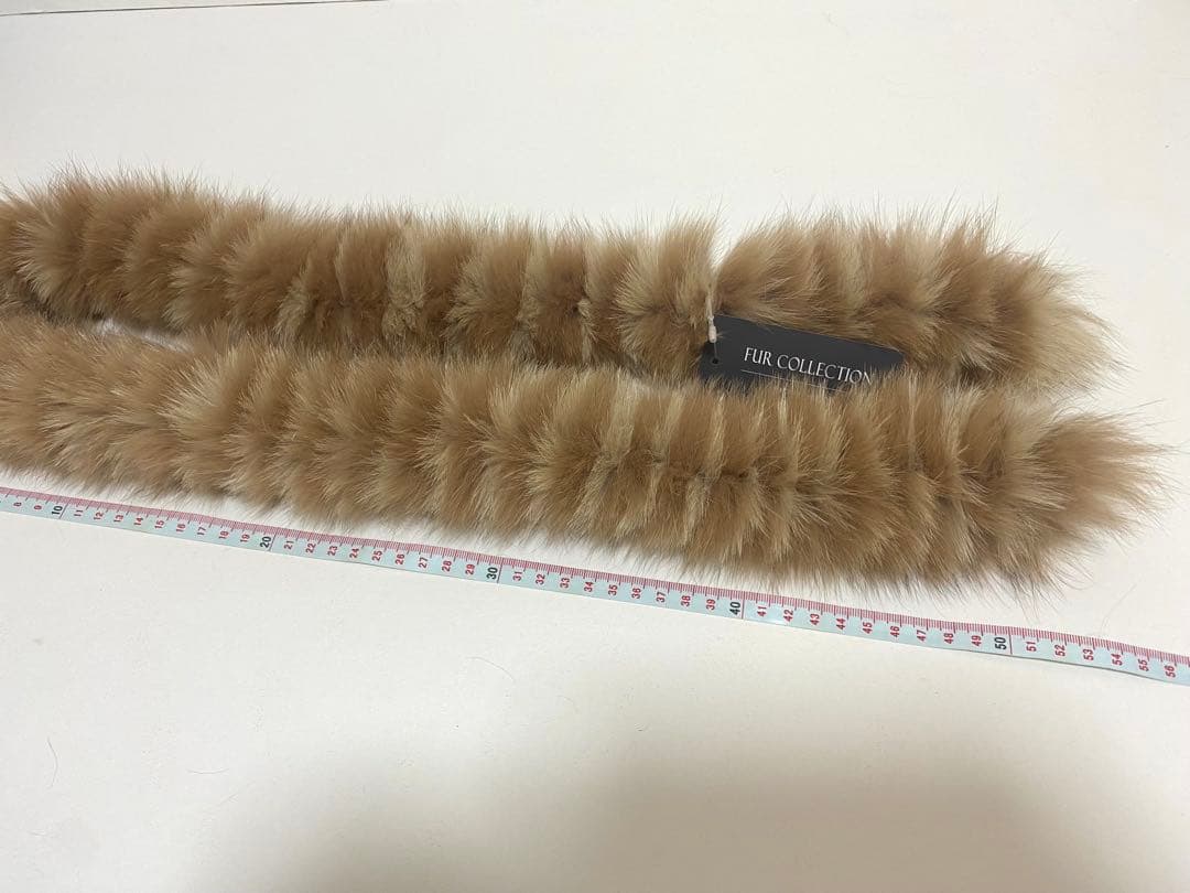 ［新品］毛皮マフラー(フォックス) 茶色　常凛様