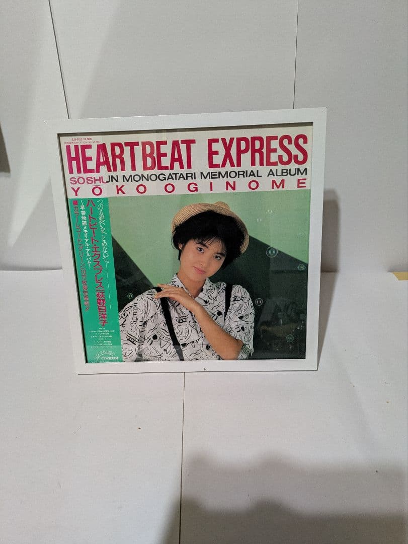 荻野目洋子、LP（限定緑版）、額装、壁掛・卓上式、永久保存版、新品額付