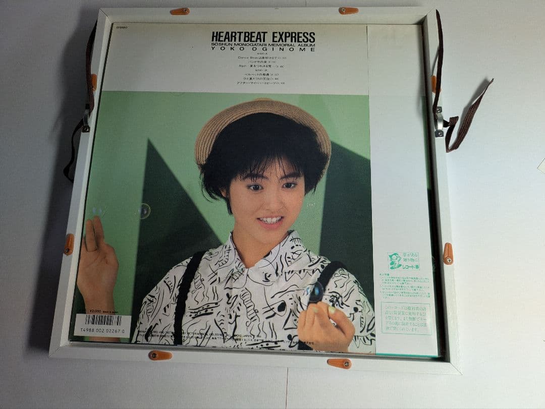 荻野目洋子、LP（限定緑版）、額装、壁掛・卓上式、永久保存版、新品額付