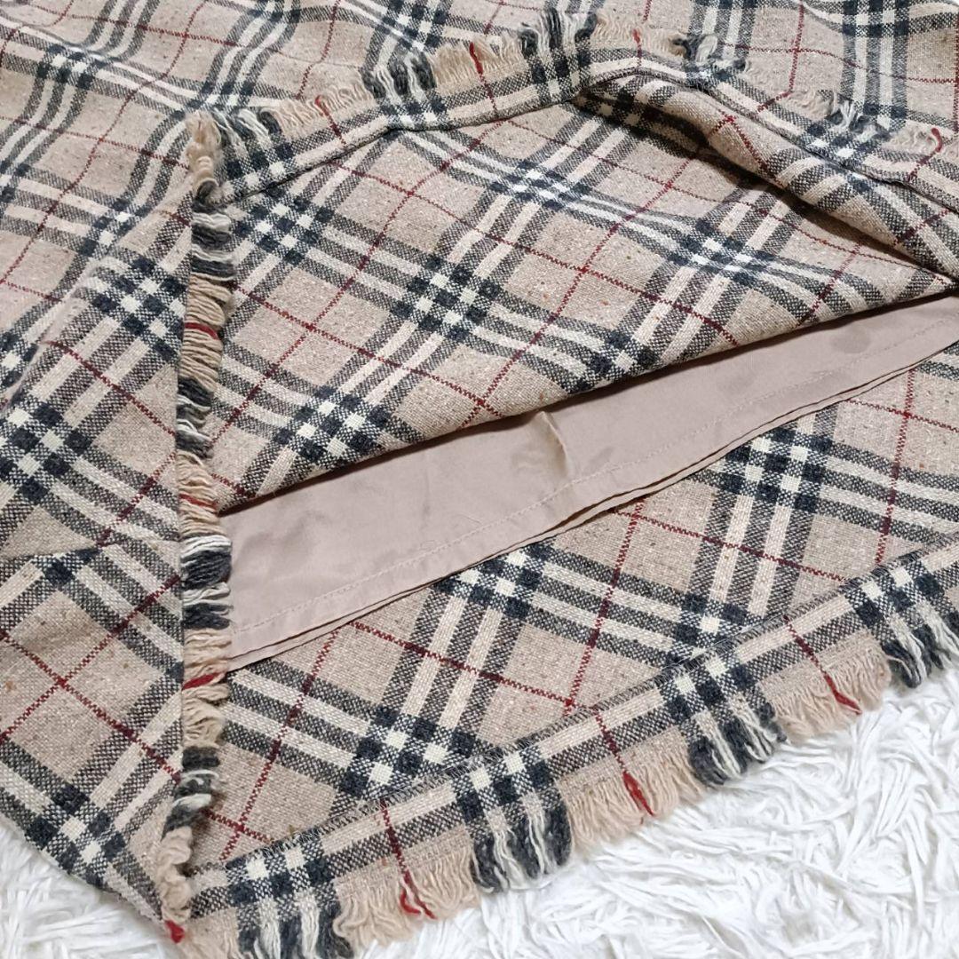 BURBERRY バーバリー　ノバチェック　ロング　スカート　大きいサイズ　変形