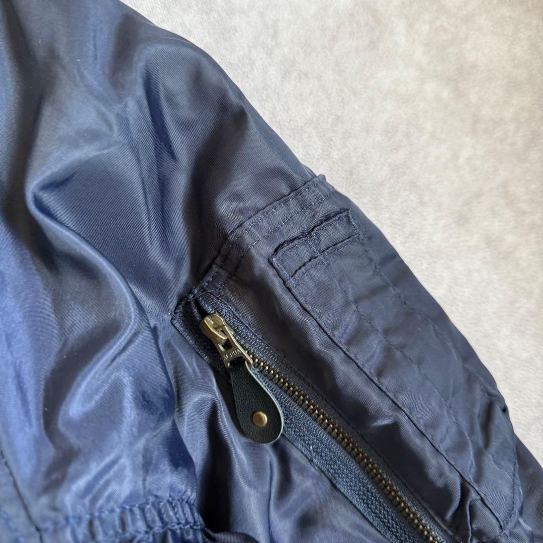 90s アルファ フライトジャケット ネイビー XL