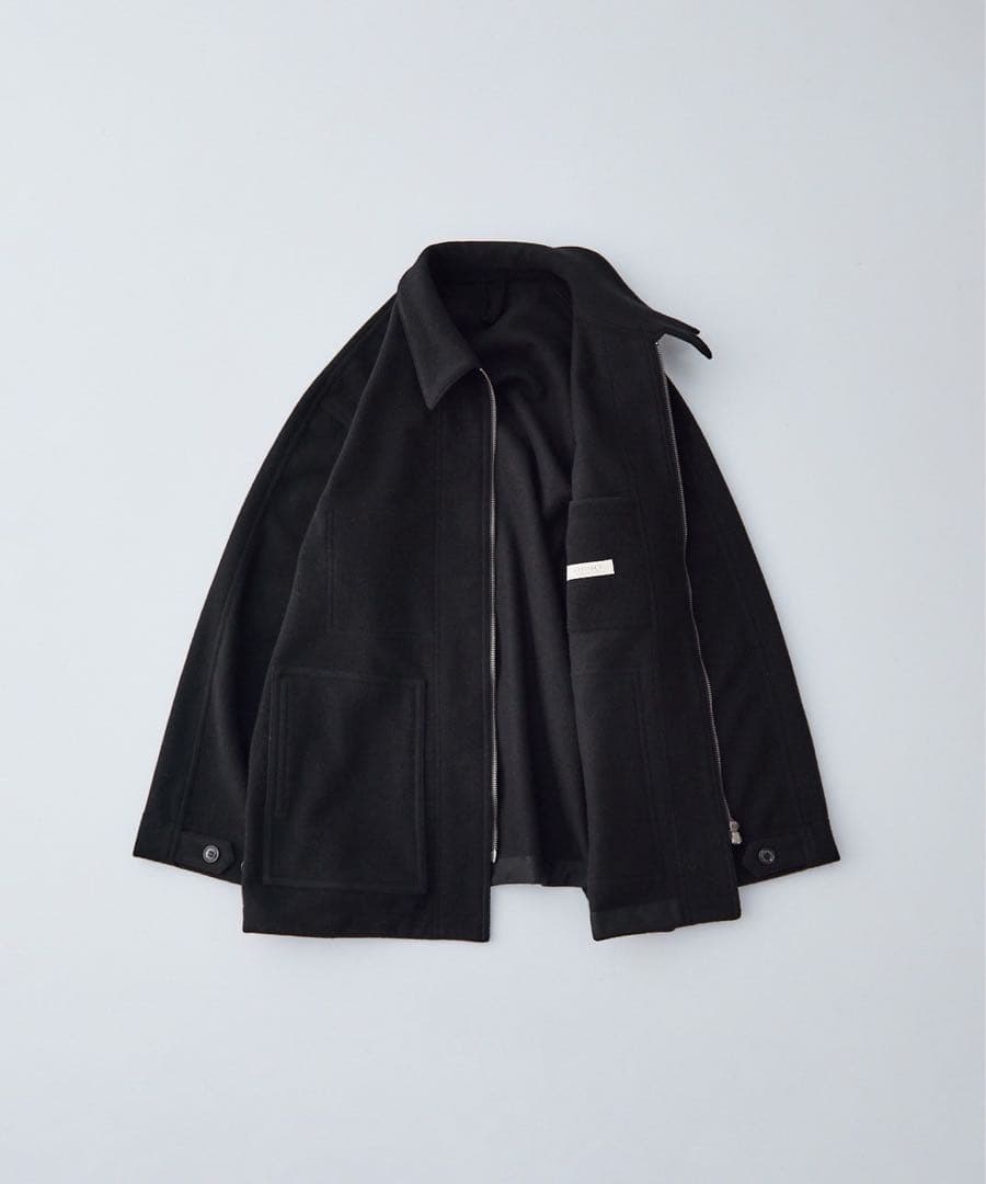 confect ウールカシミヤフリースジップアップブルゾン