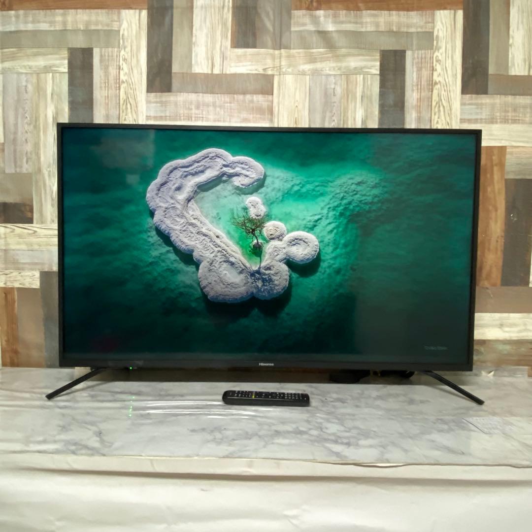 全国送料込❣️ ハイセンス 50V型4K液晶テレビ外付けHDD 裏番組録画対応