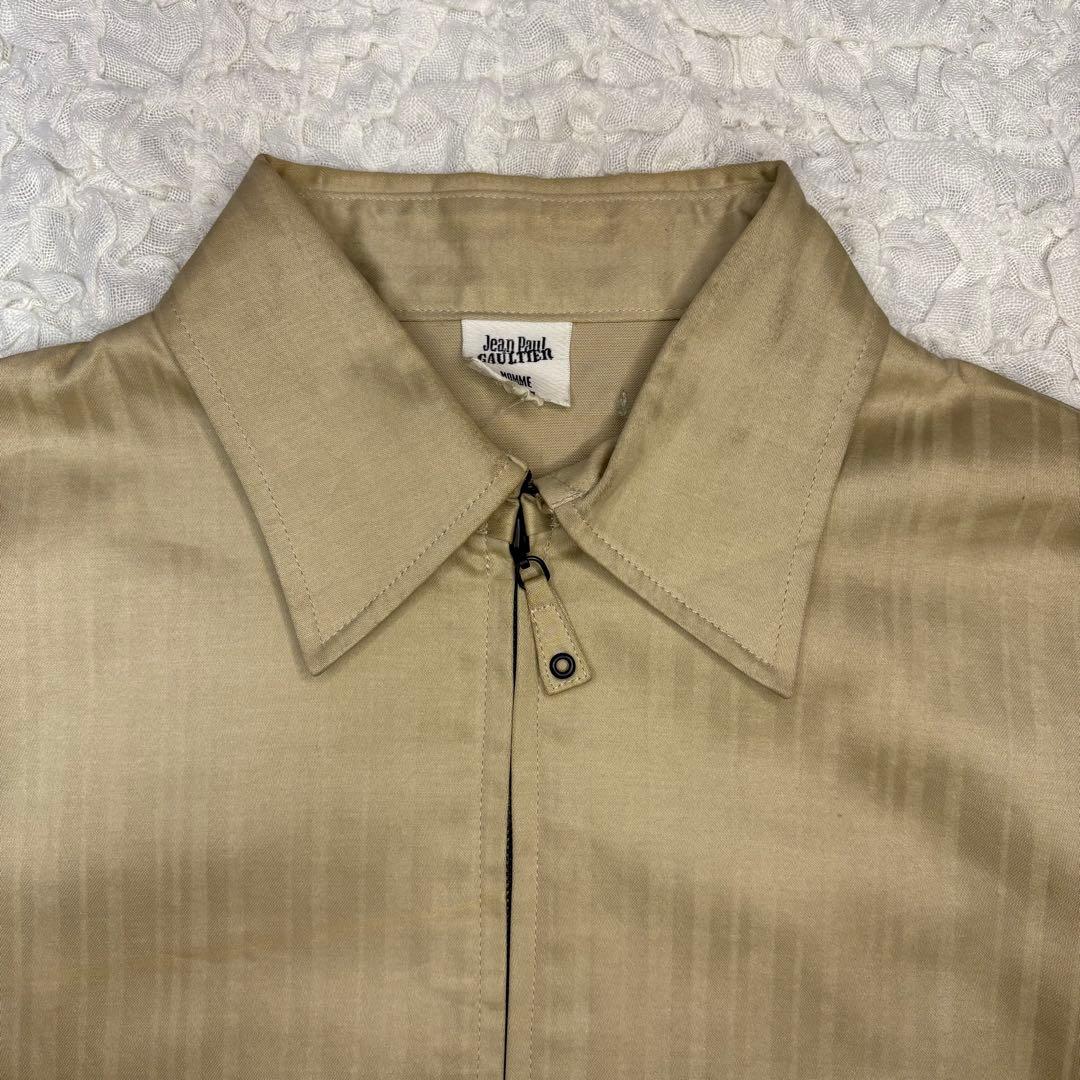 90s Jean Paul GAULTIER HOMME ストライプ短丈ブルゾン