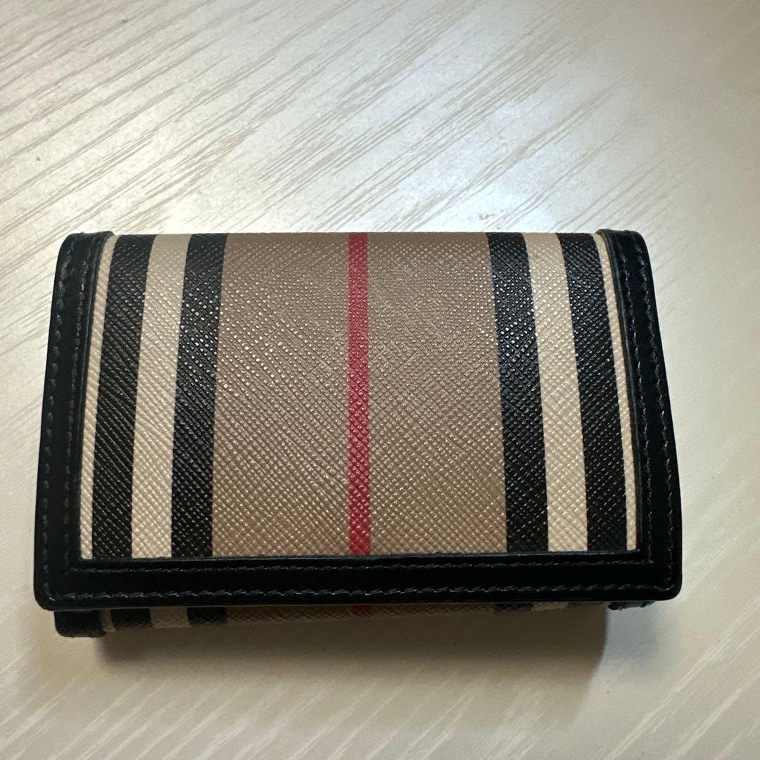 Burberry ストライプ 三つ折り財布