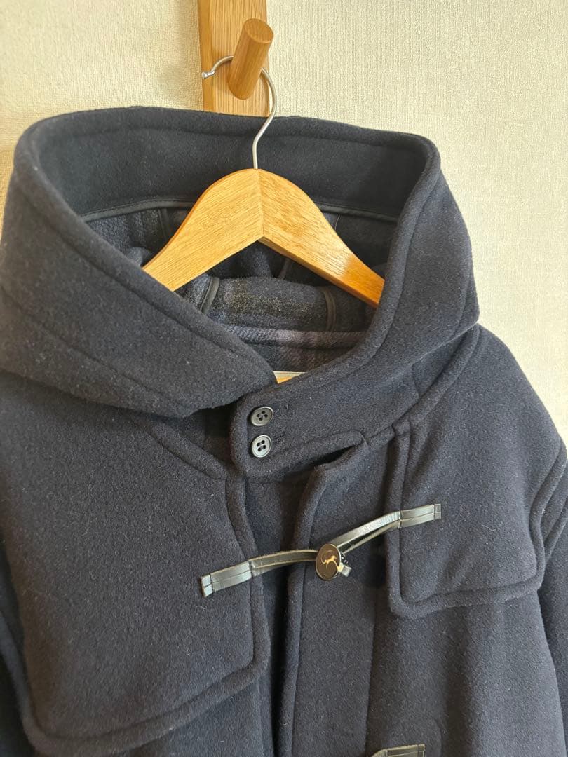 90s SCOTT SHERRY ダッフルコート　ロング　ビッグサイズ　ネイビー