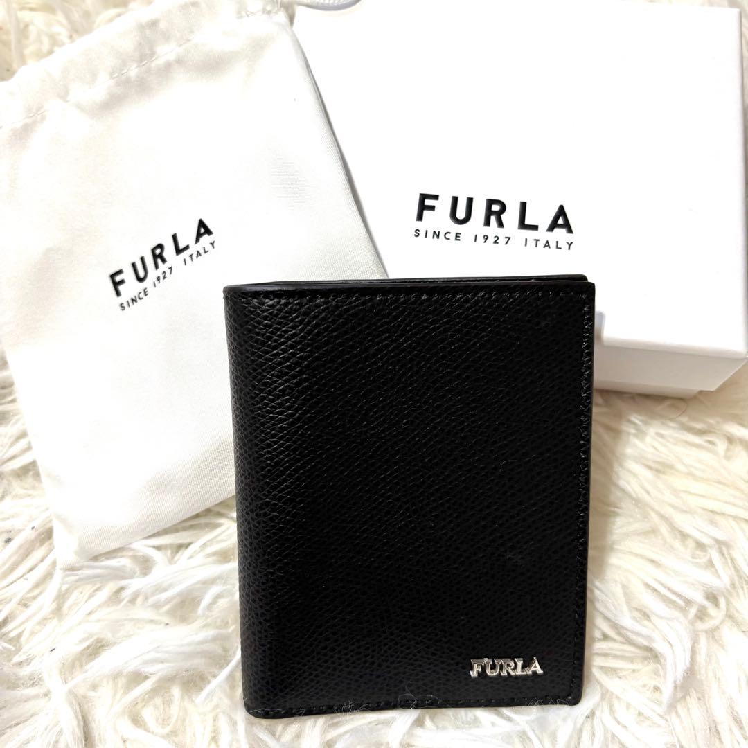 【新品】FURLA ブラック 名刺入れ　カードケース　札入れ