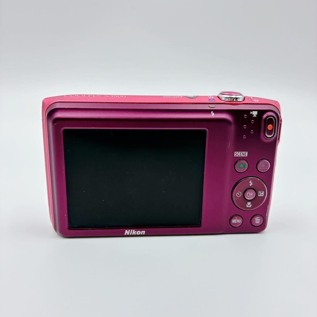 箱付き Nikon COOLPIX S3500 ピンク デジカメ 充電器