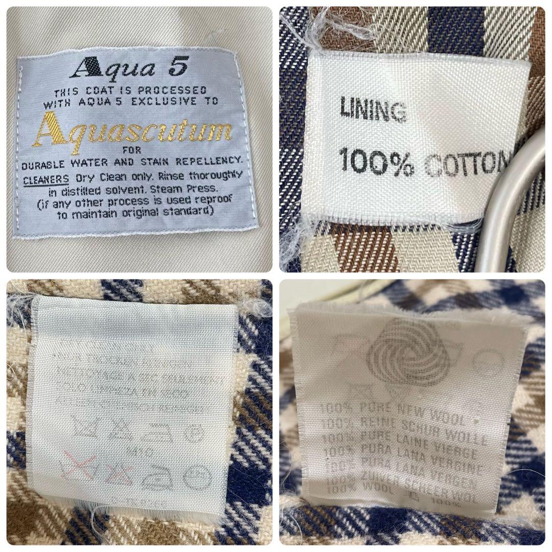 希少✨英国製 Aquascutum トレンチコート ダブル ライナー Aqua5