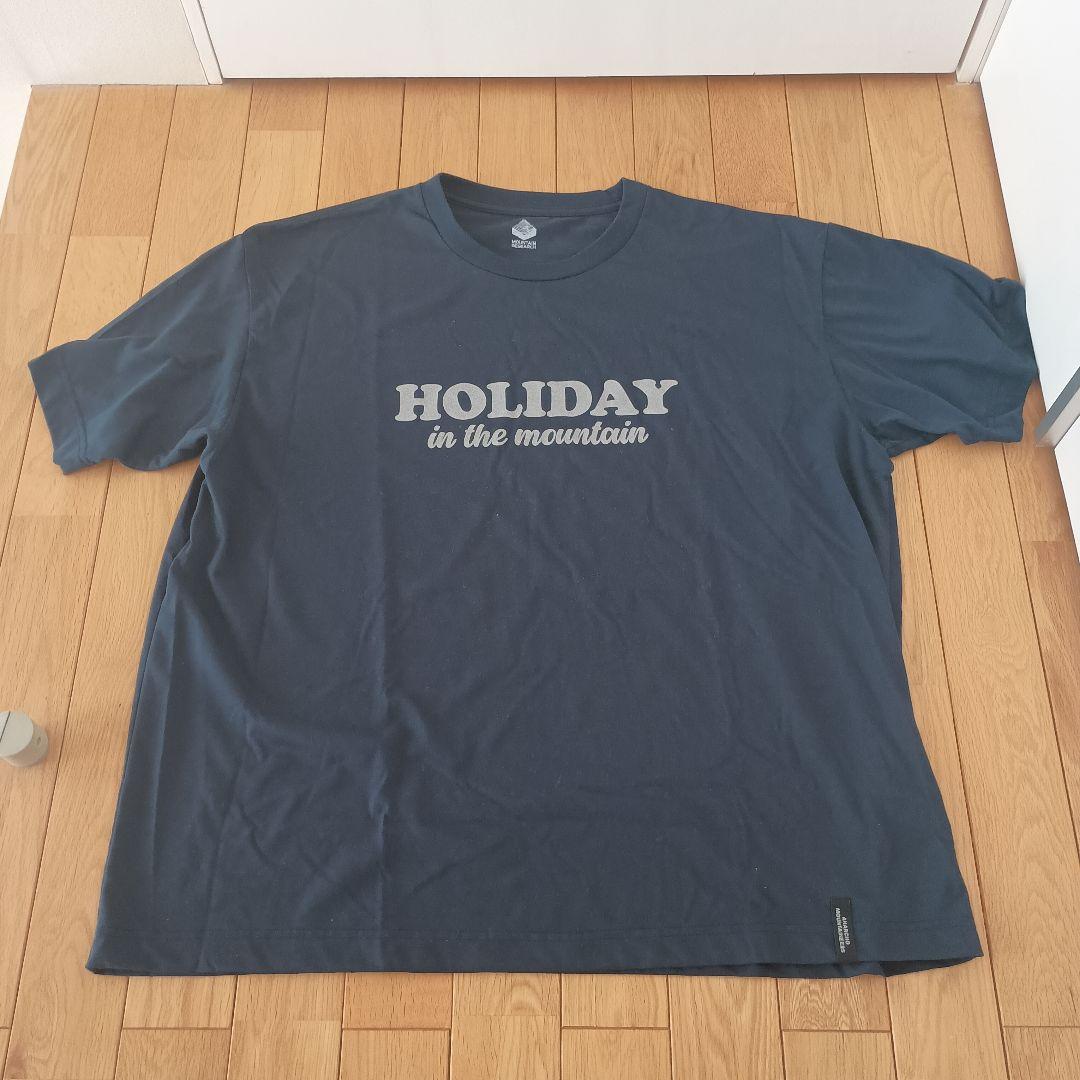 【L】マウンテンリサーチ　アナルコ　HOLIDAY　ネイビー　Tシャツ