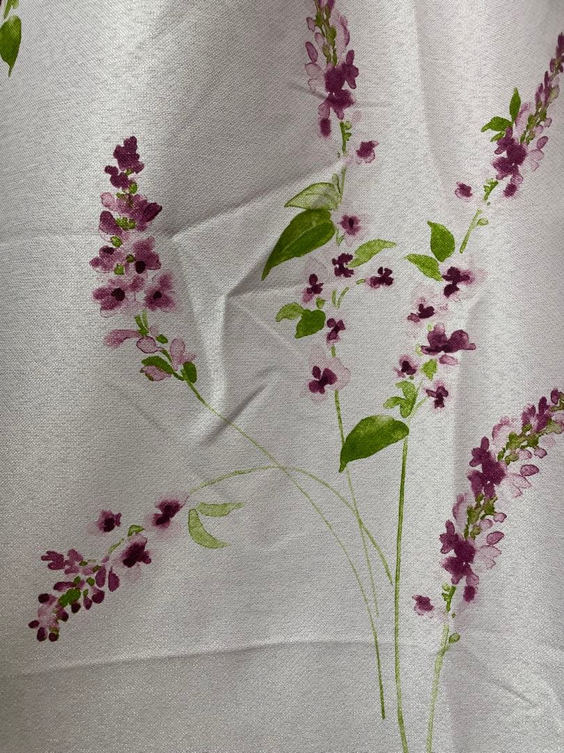 Francfranc ピンク　紫　花柄　カーテン