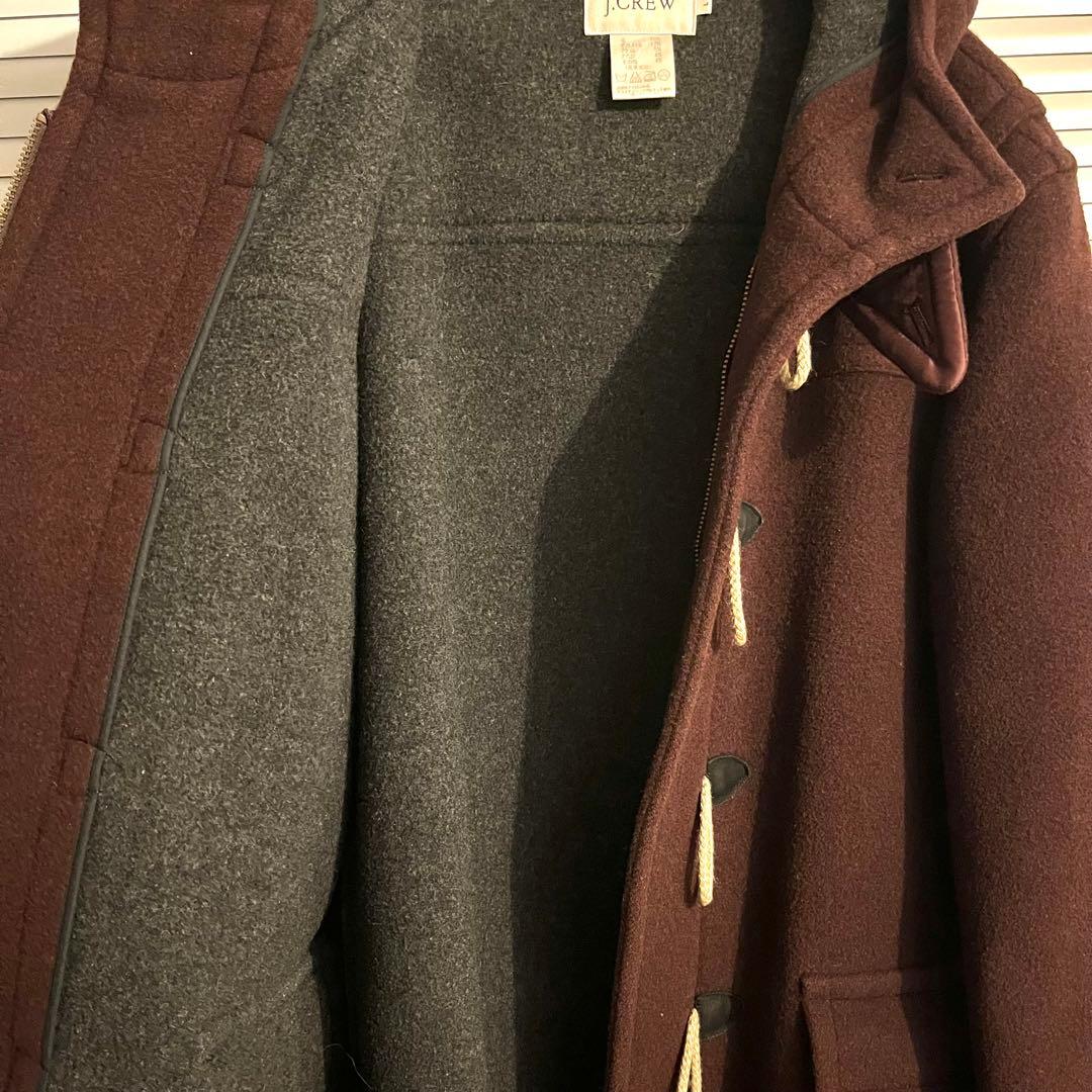 90s 希少カラー J.CREW ジェイクルー ダッフルコート ウール ロング丈
