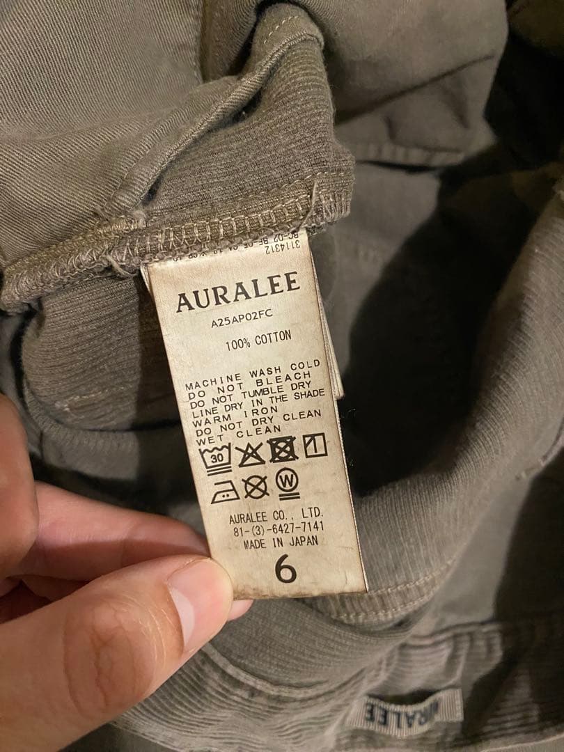 パンツ auralee PIGMENT DYED FINX CORDUROY
