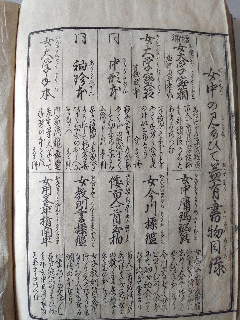 女大學寶箱 』 女大学宝箱 益軒貝原先生 述 浪花書肆 須原屋茂兵衛 文久三年