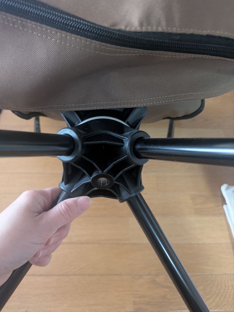 Helinox アウトドアチェア ブラウン 収納バッグ付き