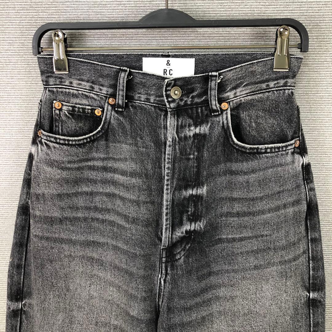 Curensology <&RC>ワイドルーズデニムパンツ 34 ブラック