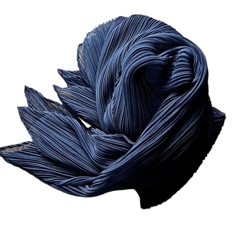 PLEATS PLEASE プリーツプリーズ ストール 濃紺色 ミヤケイッセイ