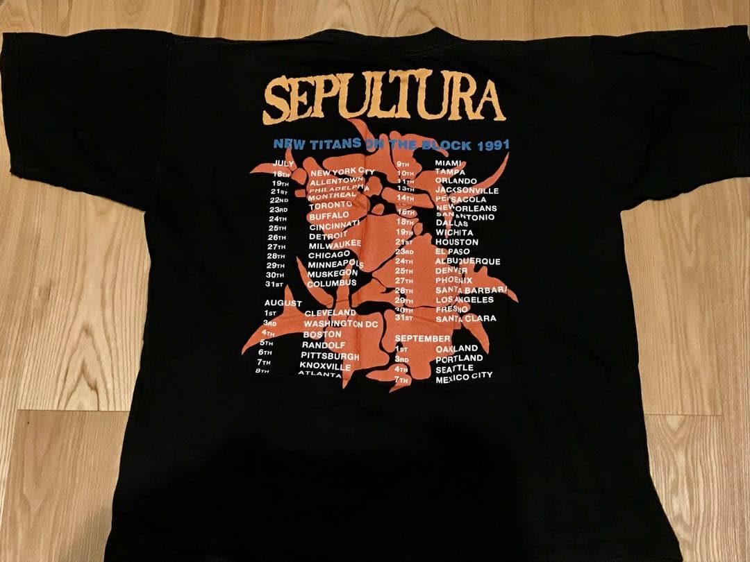 セパルトゥラ SEPULTURA (C)1991 ARISE ツアー シャツ