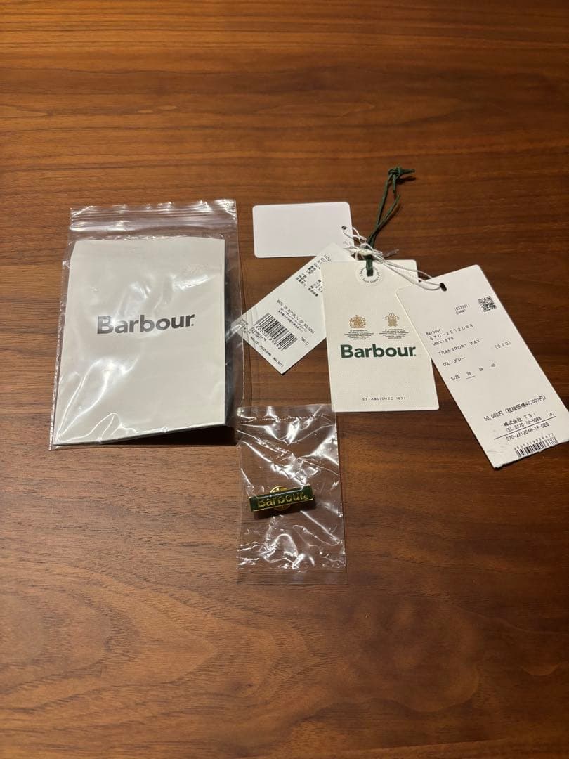 Barbour　TRANSPORT WAX グレー　36 サイズ