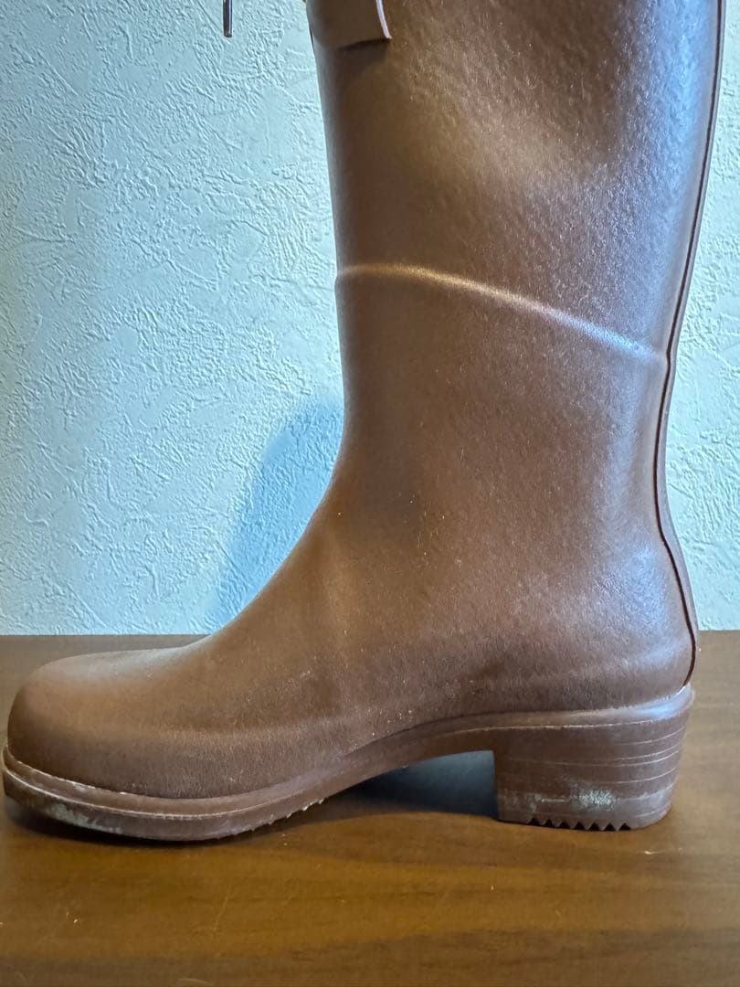 AIGLE フランス製 レインブーツ エーグル レースアップ 長靴 ニーハイ