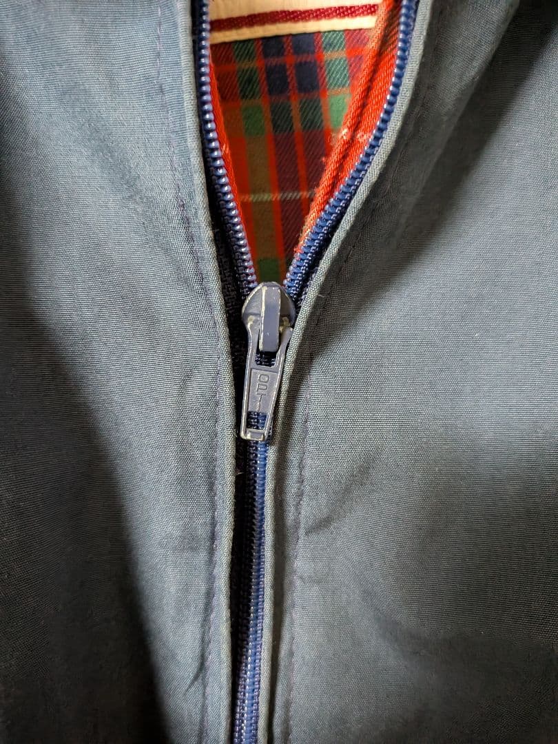 【英国製】BARACUTA G9 OPTIジップ期 ネイビー コットン100%