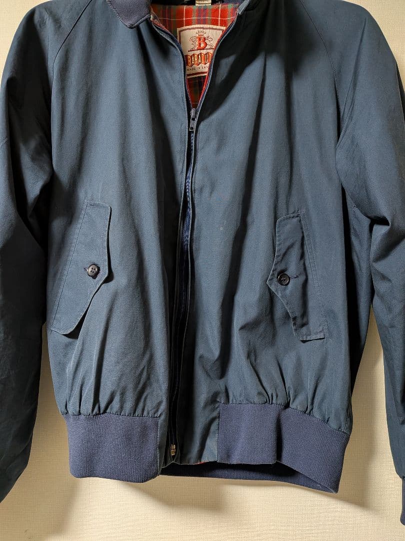 【英国製】BARACUTA G9 OPTIジップ期 ネイビー コットン100%