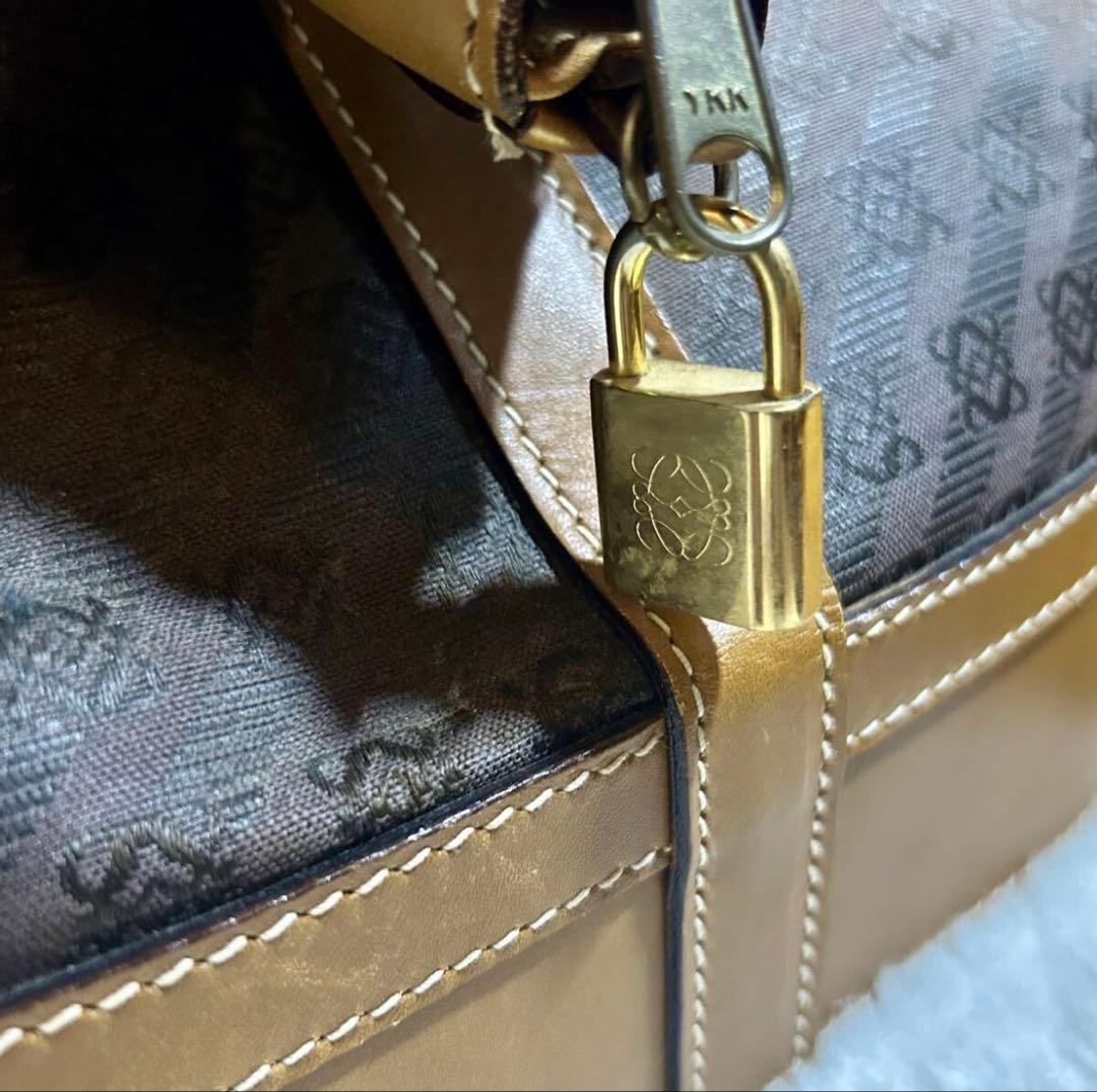 LOEWE ロエベ ドクターバッグ ボストンバッグ モノグラム ヴィンテージ