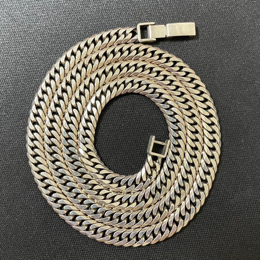 シルバー925 6面ダブル 喜平ネックレス 29g