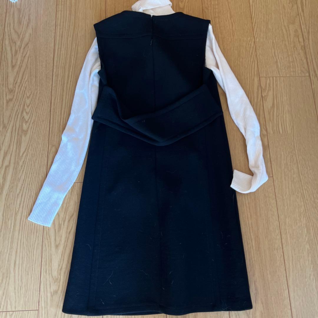 PRADA ノースリーブワンピース　ジャンバースカート黒