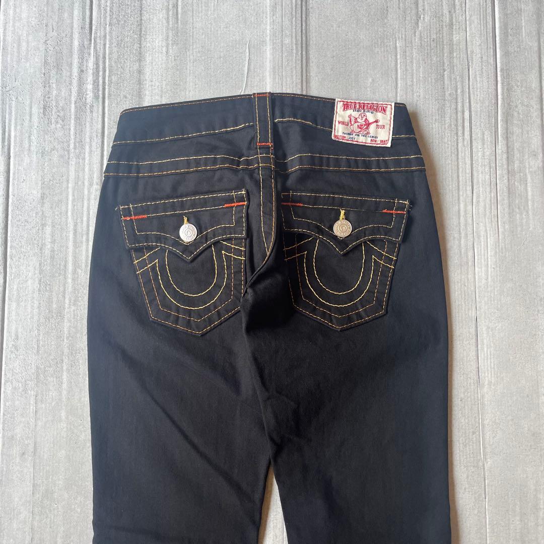 TRUE RELIGION ブラックデニム USA製 フレア ブーツカット 24