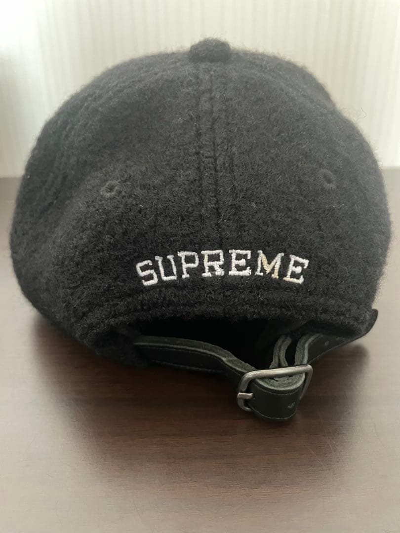 エ*ン様 【美品】supreme フリースキャップ ブラック