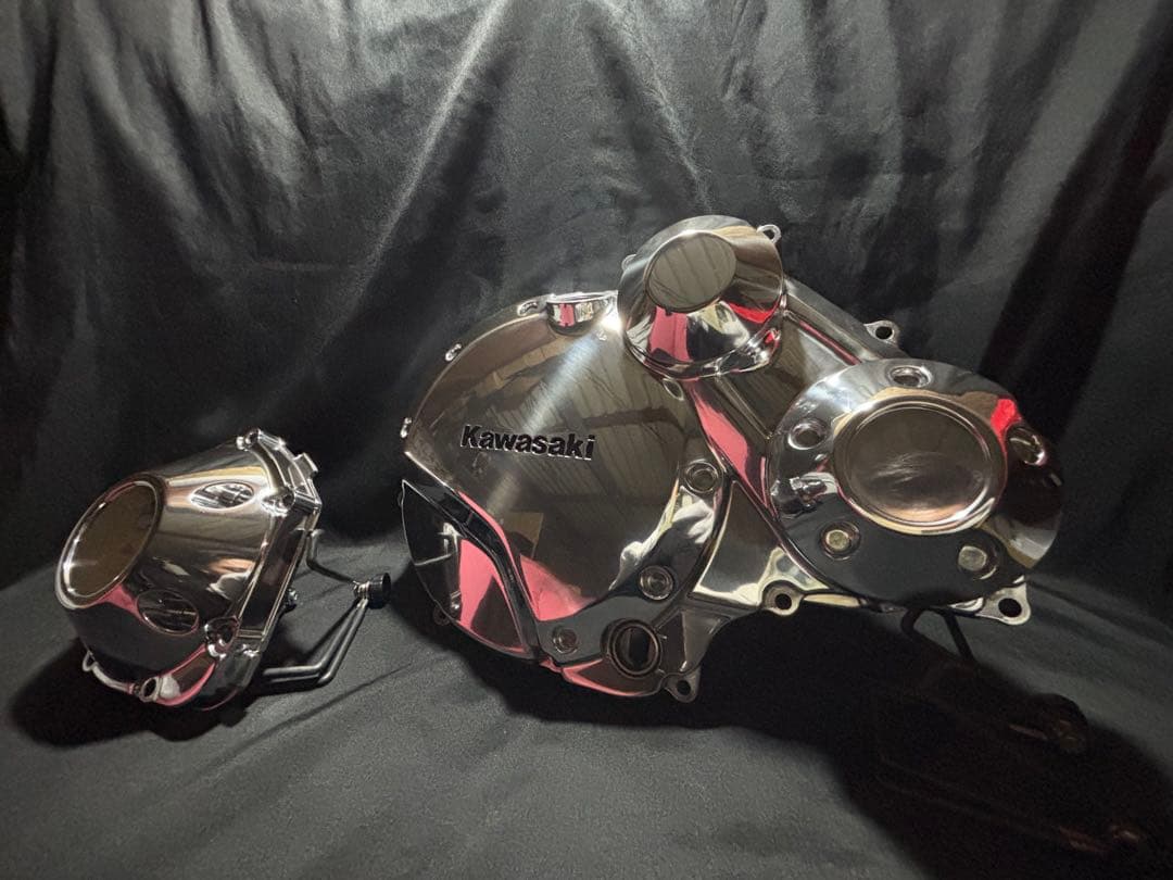 バフ工房 ZRX1200DAEG 新品クラッチカバー&新品パルシングカバー
