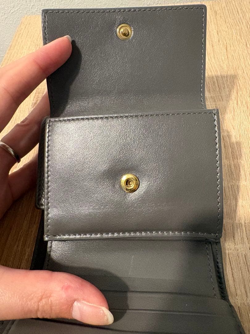 CELINE セリーヌ スモール トリフォールドウォレット ペブル 財布 美品