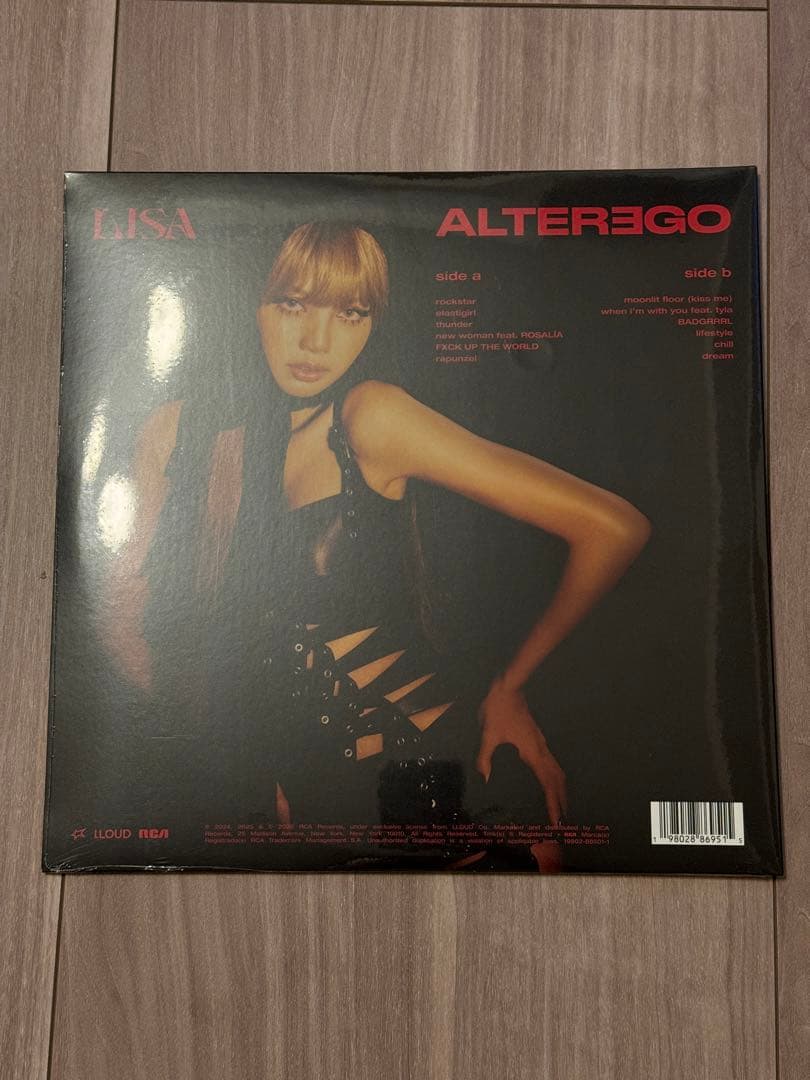 サイン入り BLACKPINK LISA ALTEREGO LP VINYL