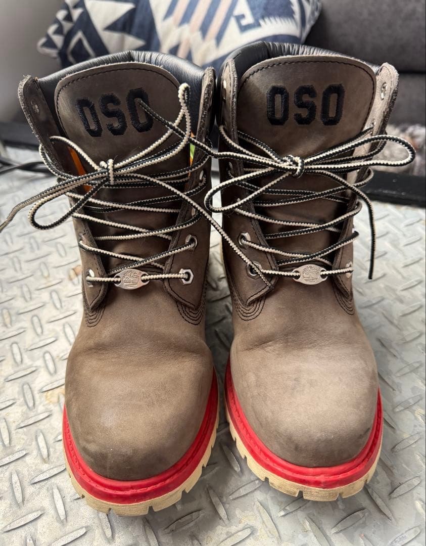 Timberland グレー ワークブーツ　オーダーカラー　24cm