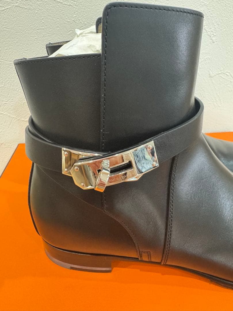 専用　極美品 HERMES エルメス ネオ 黒 39レザーブーツ ケリー