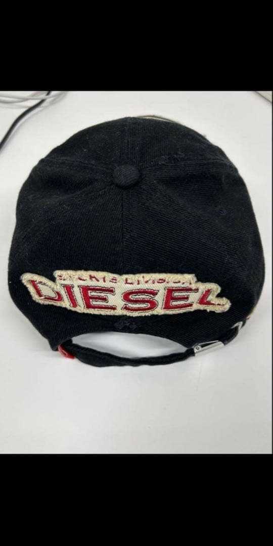 DIESEL 刺繍デザイン ブラックキャップ 1978年
