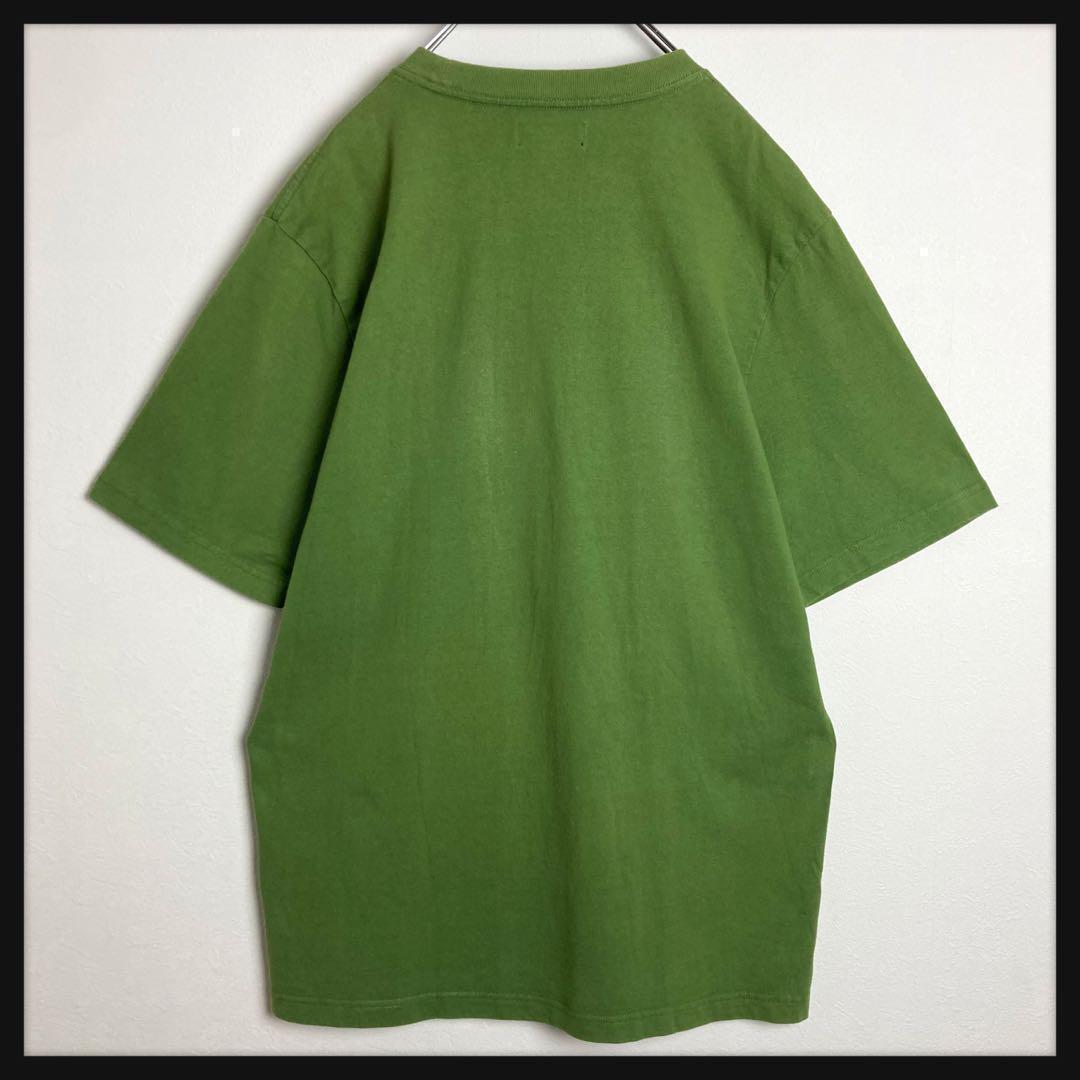 【定番デザイン】ステューシー ワンポイント刺繍ロゴTシャツ 人気カラー グリーン