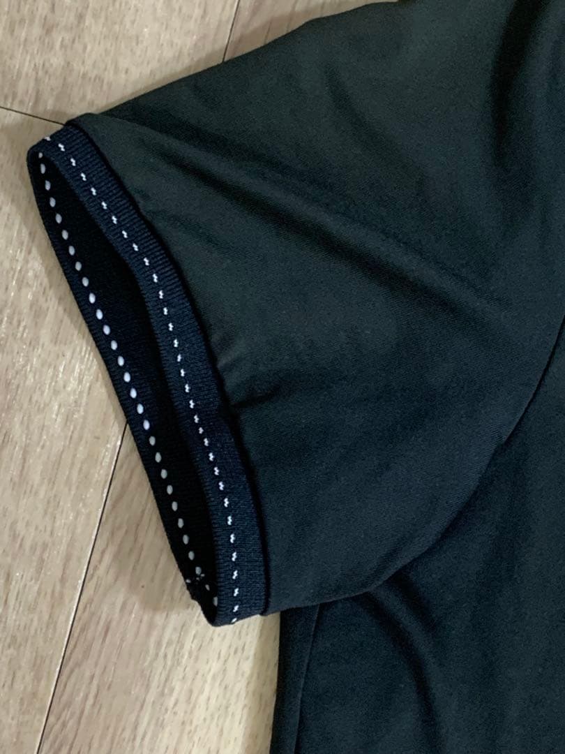 軽量ストレッチBRIEFING ブラック モックネックシャツ