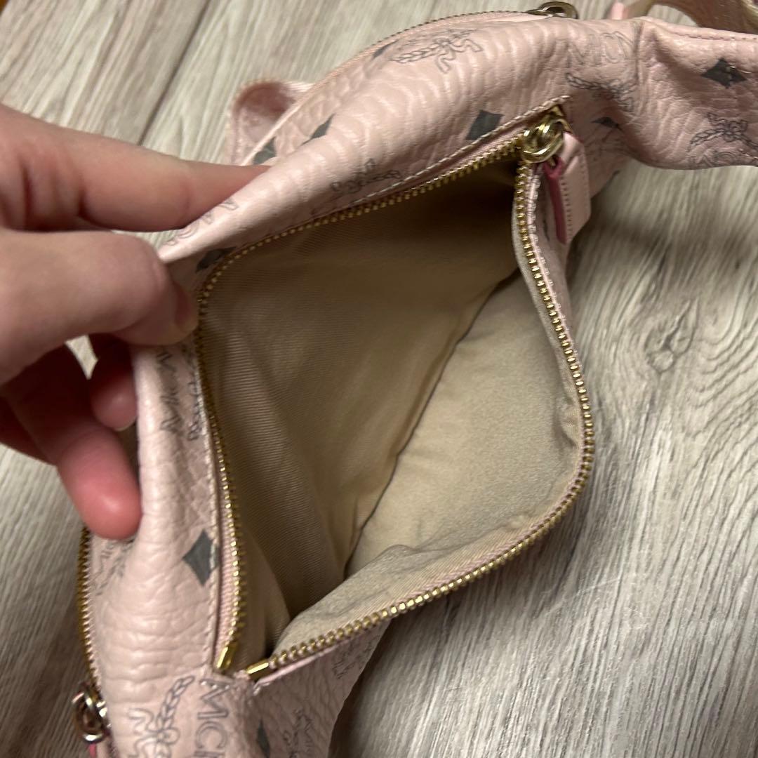 MCM ボディバッグ ウエストバッグ ピンク