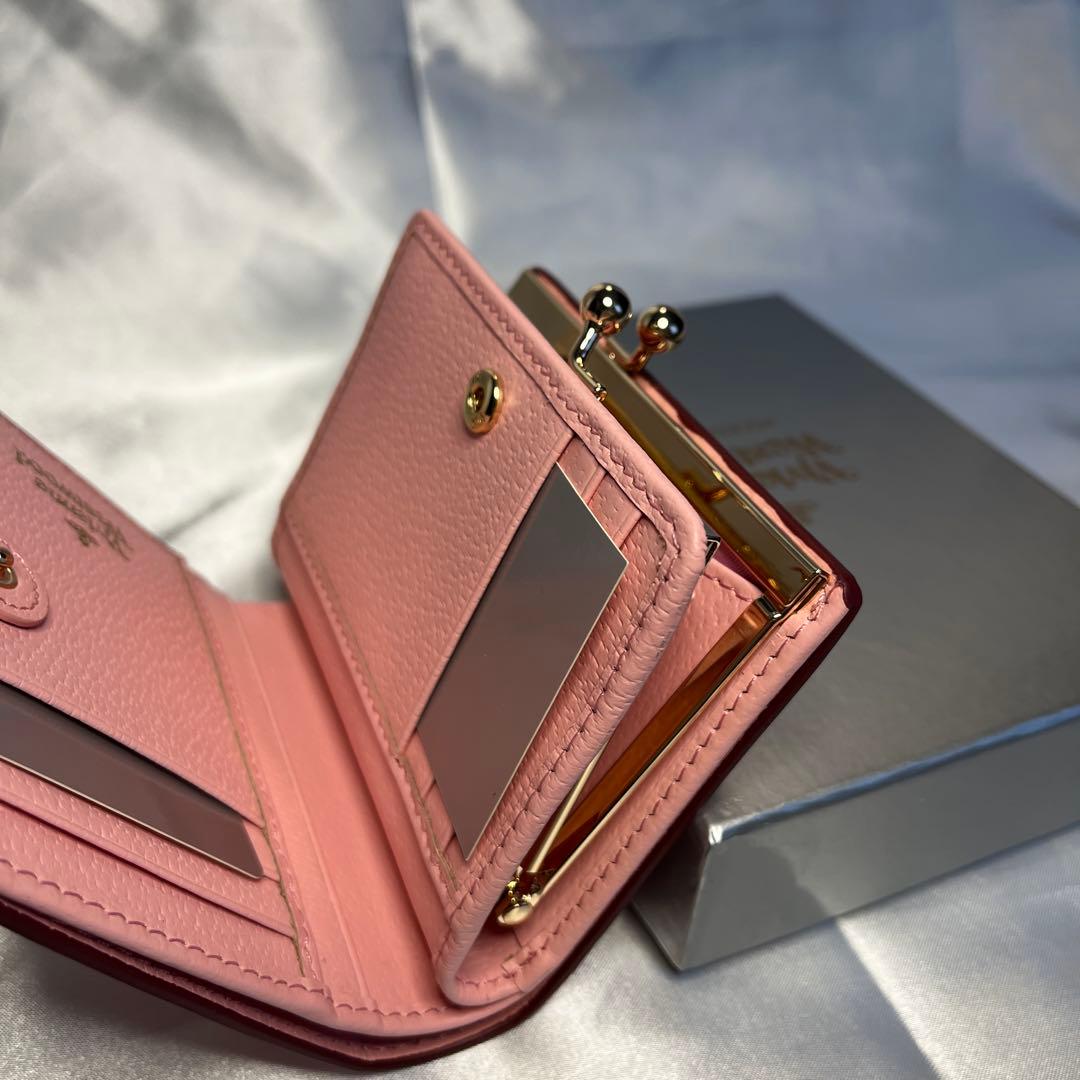 新品 Vivienne Westwood ピンク 二つ折り財布 バレンタイン